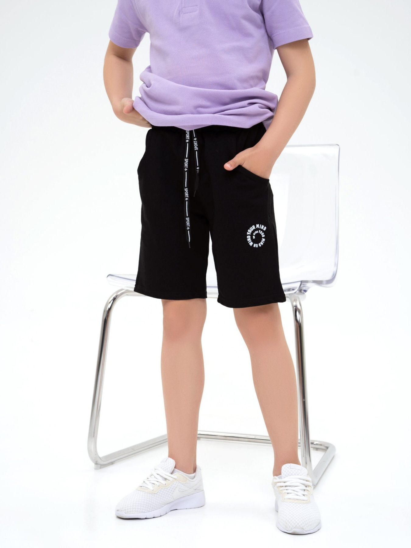 Повсякденні шорти ISSA Plus модель GCD1-09_black Фото