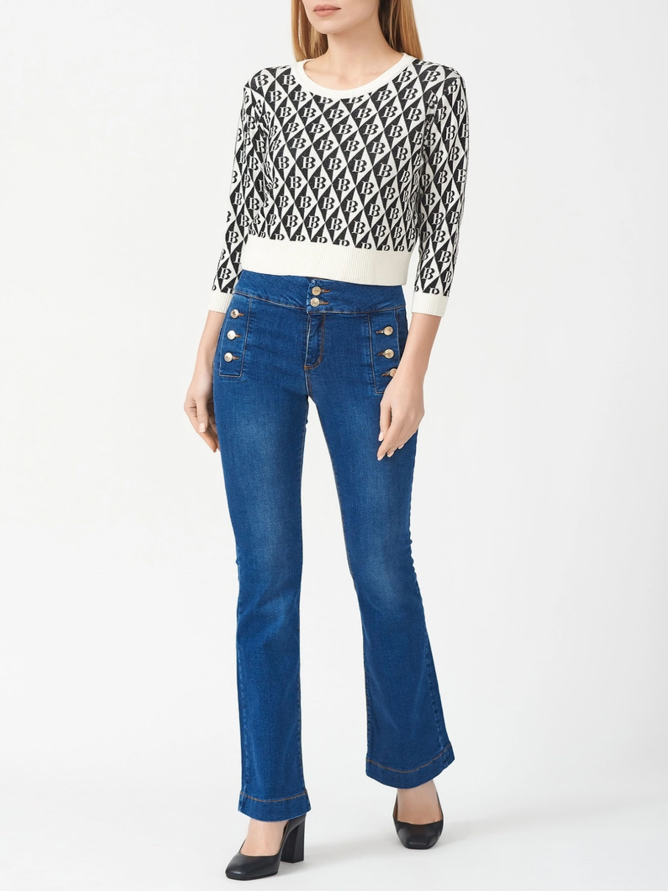 Расклешенные джинсы J.B4 (Just Before) модель 5WG2233 Расклешенные джинсы J.B4 (Just Before) модель 5WG2233 Фото