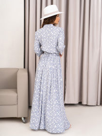 Платье макси ISSA Plus модель 14012_grey Фото