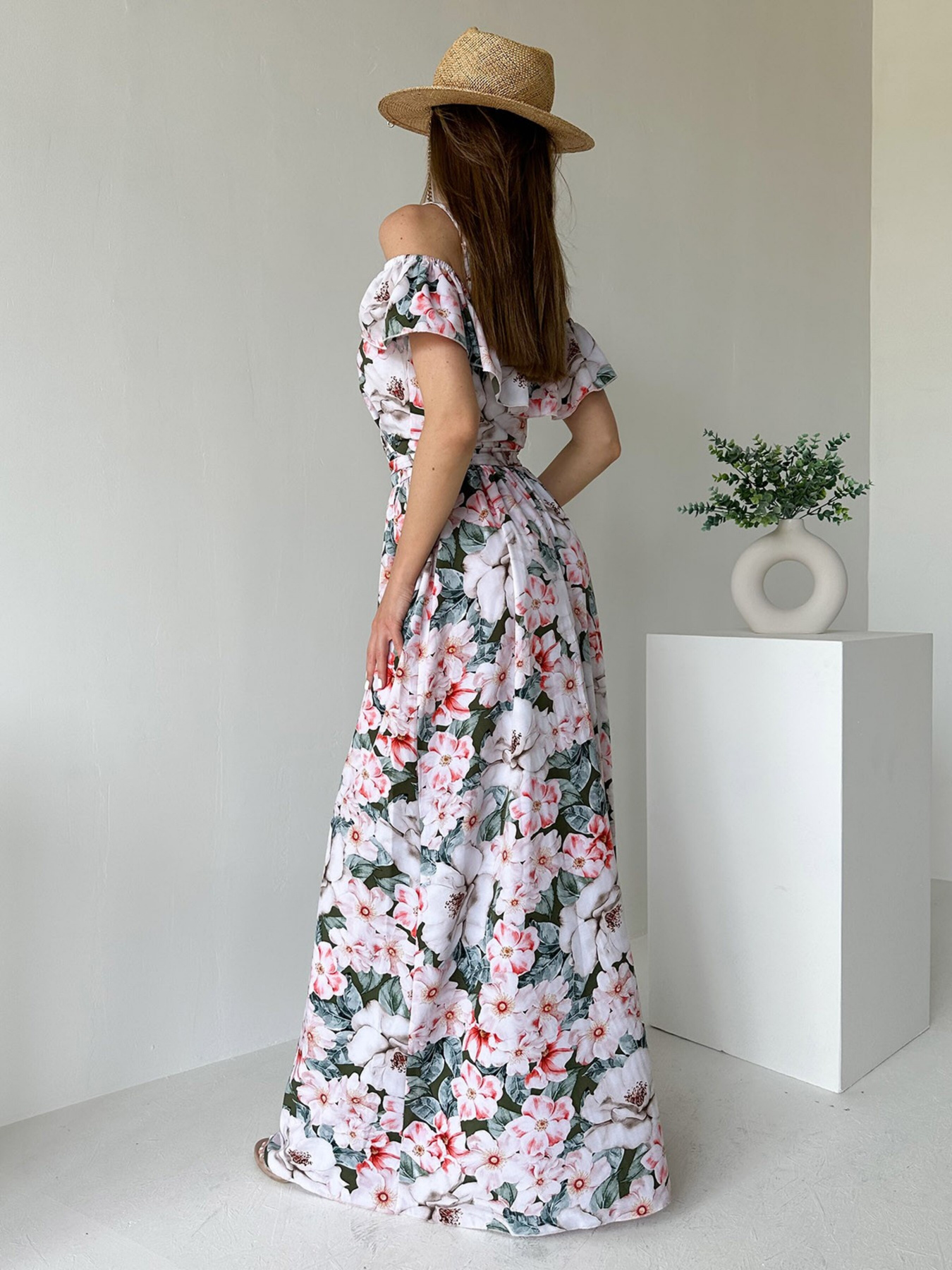 Платье макси ISSA Plus модель 11531A_multicolor Фото