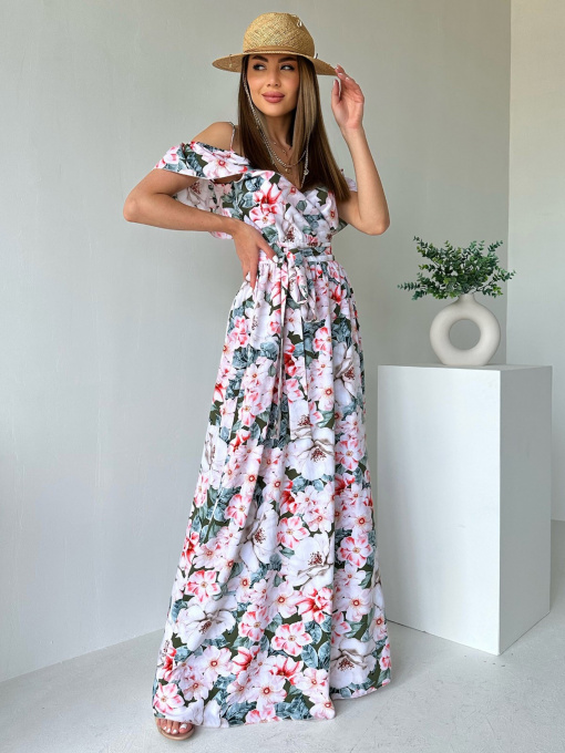 Платье макси ISSA Plus модель 11531A_multicolor Фото