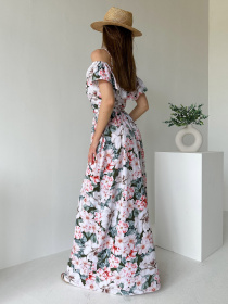 Платье макси ISSA Plus модель 11531A_multicolor Фото