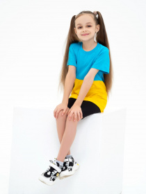 Футболка ISSA Plus модель CD1-13_yellowblue Фото