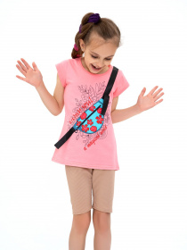 Футболка ISSA Plus модель CD1-26_pink Футболка ISSA Plus модель CD1-26_pink Фото