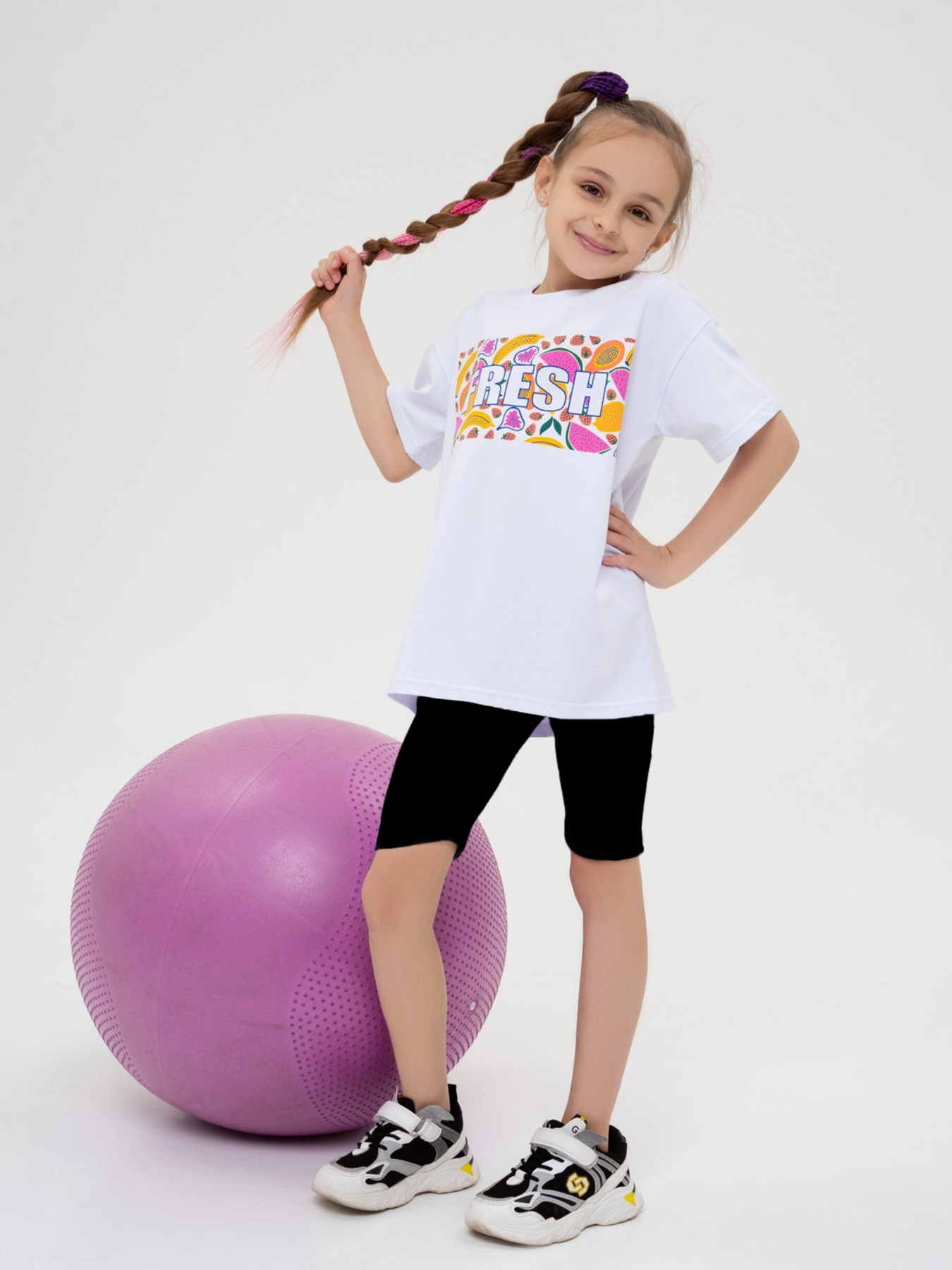 Повседневный костюм ISSA Plus модель CD1-36_whiteblack Фото