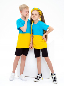 Футболка ISSA Plus модель GCD1-13_yellowblue Фото