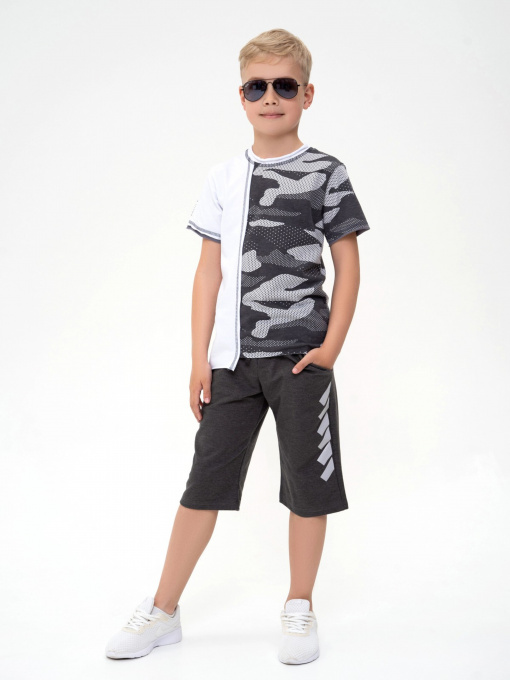 Футболка ISSA Plus модель GCD1-15_whitegrey Фото