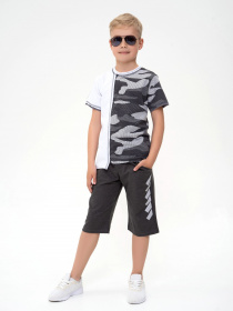 Футболка ISSA Plus модель GCD1-15_whitegrey Фото