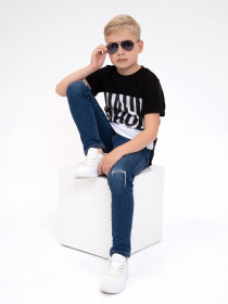 Футболка ISSA Plus модель GCD1-16_blackwhite Фото