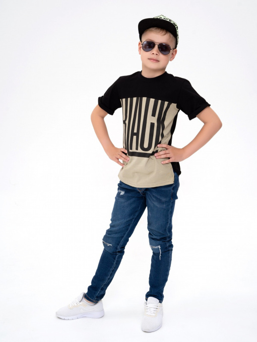 Футболка ISSA Plus модель GCD1-16_blackolive Фото