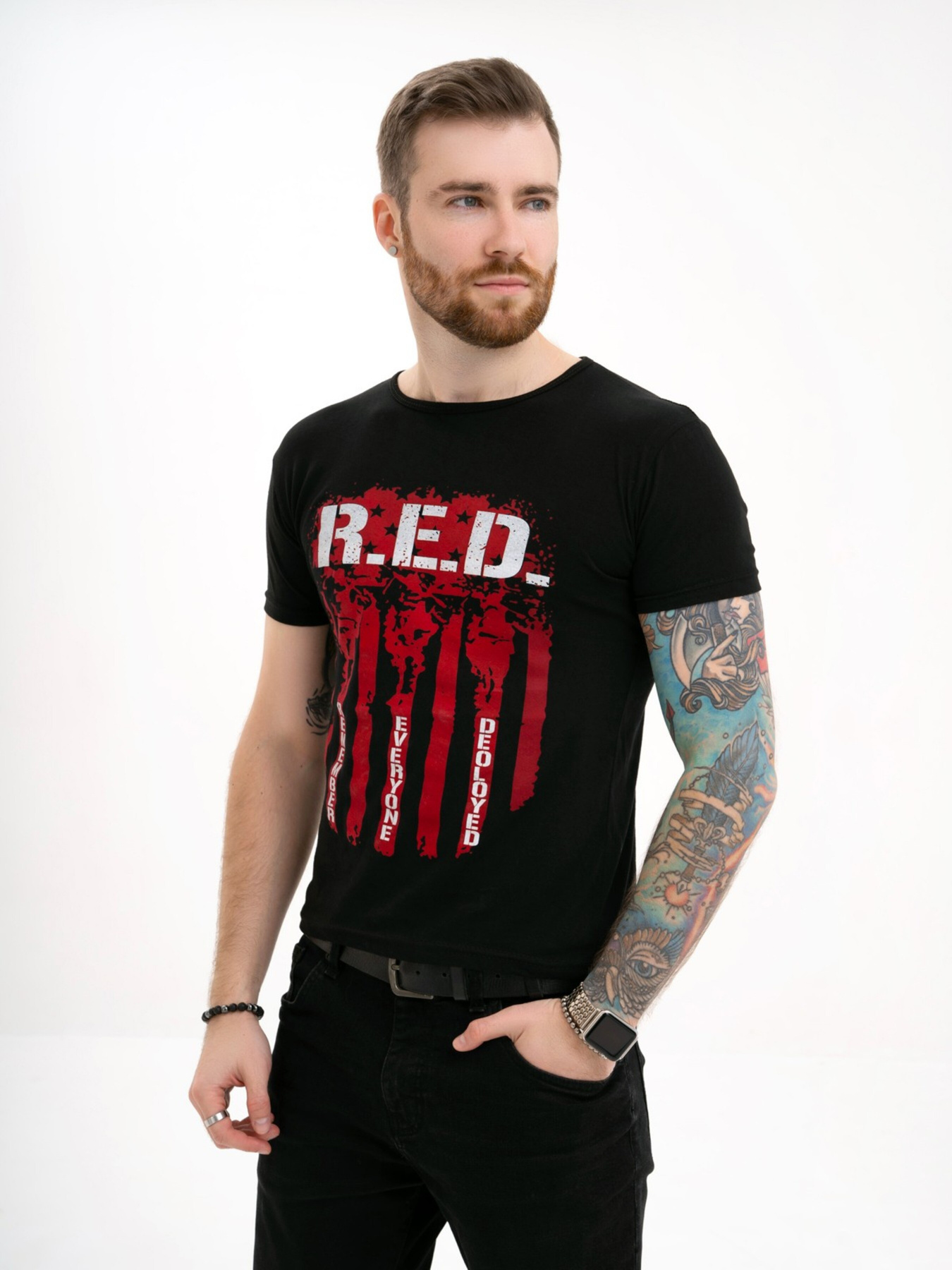 Футболка ISSA Plus модель GN4-127_black Фото