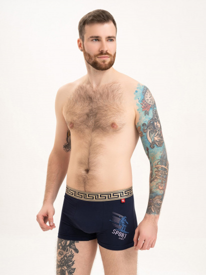Труси ISSA Plus модель GN5-199_darkblue — фото - INTERTOP