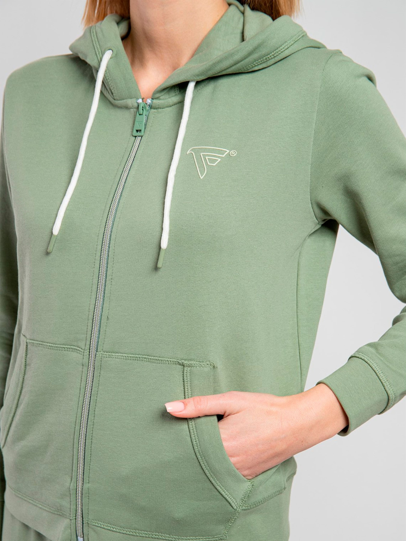 Спортивна кофта Fred Mello модель FW23S02FZ_SAGE Фото