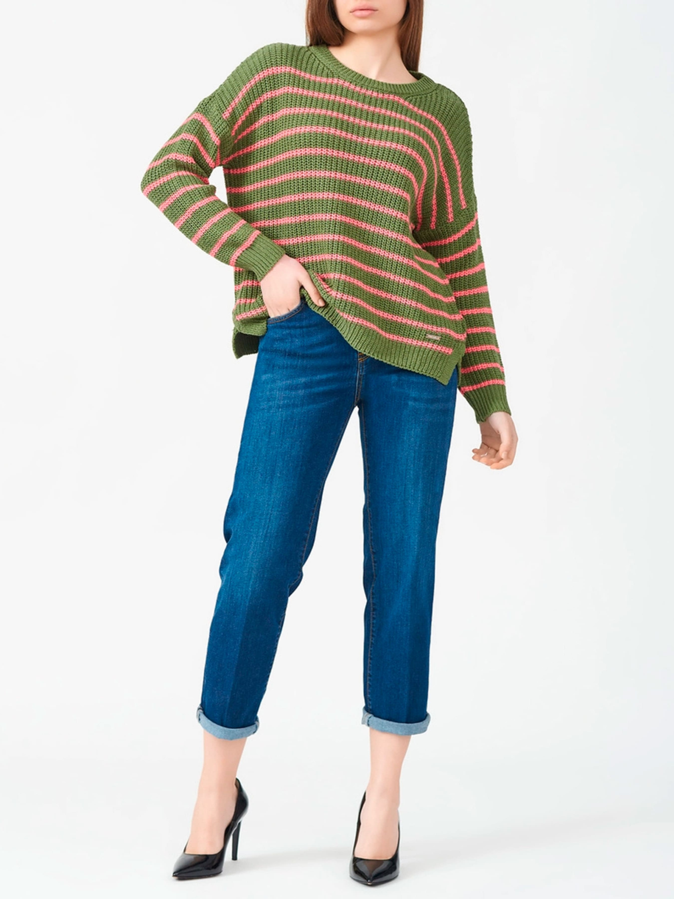 Джемпер Fred Mello модель FW23S08MG_SAGE Фото