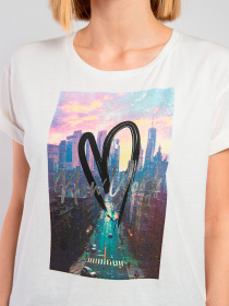 Футболка Fred Mello модель FW23S09TG_OFF_WHITE Фото