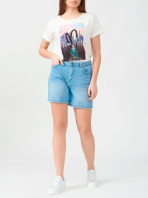 Шорты джинсовые Fred Mello модель FW23S19EF_LIGHT_BLUE Фото