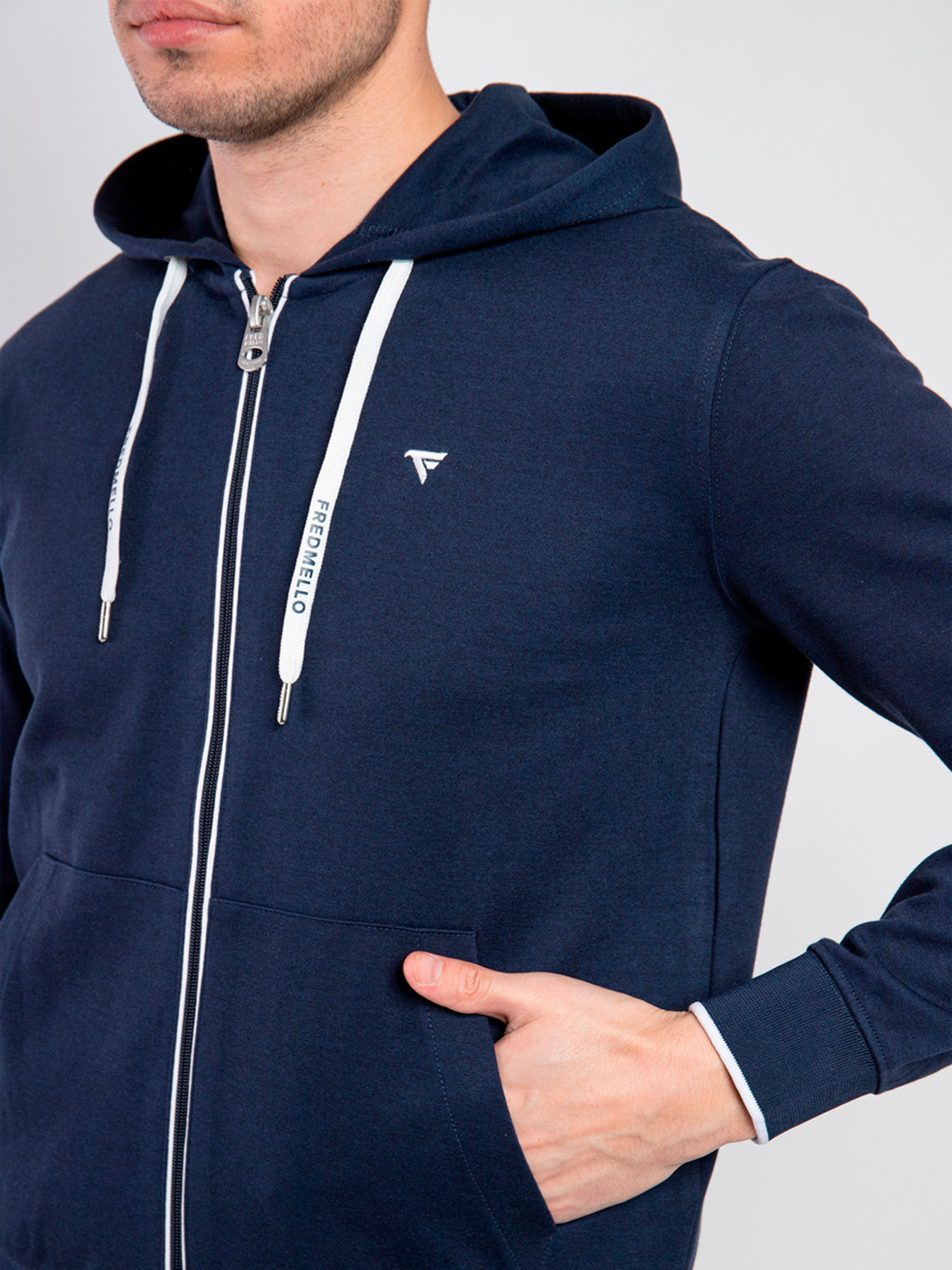 Спортивна кофта Fred Mello модель FM23S10FZ_BLUE Фото