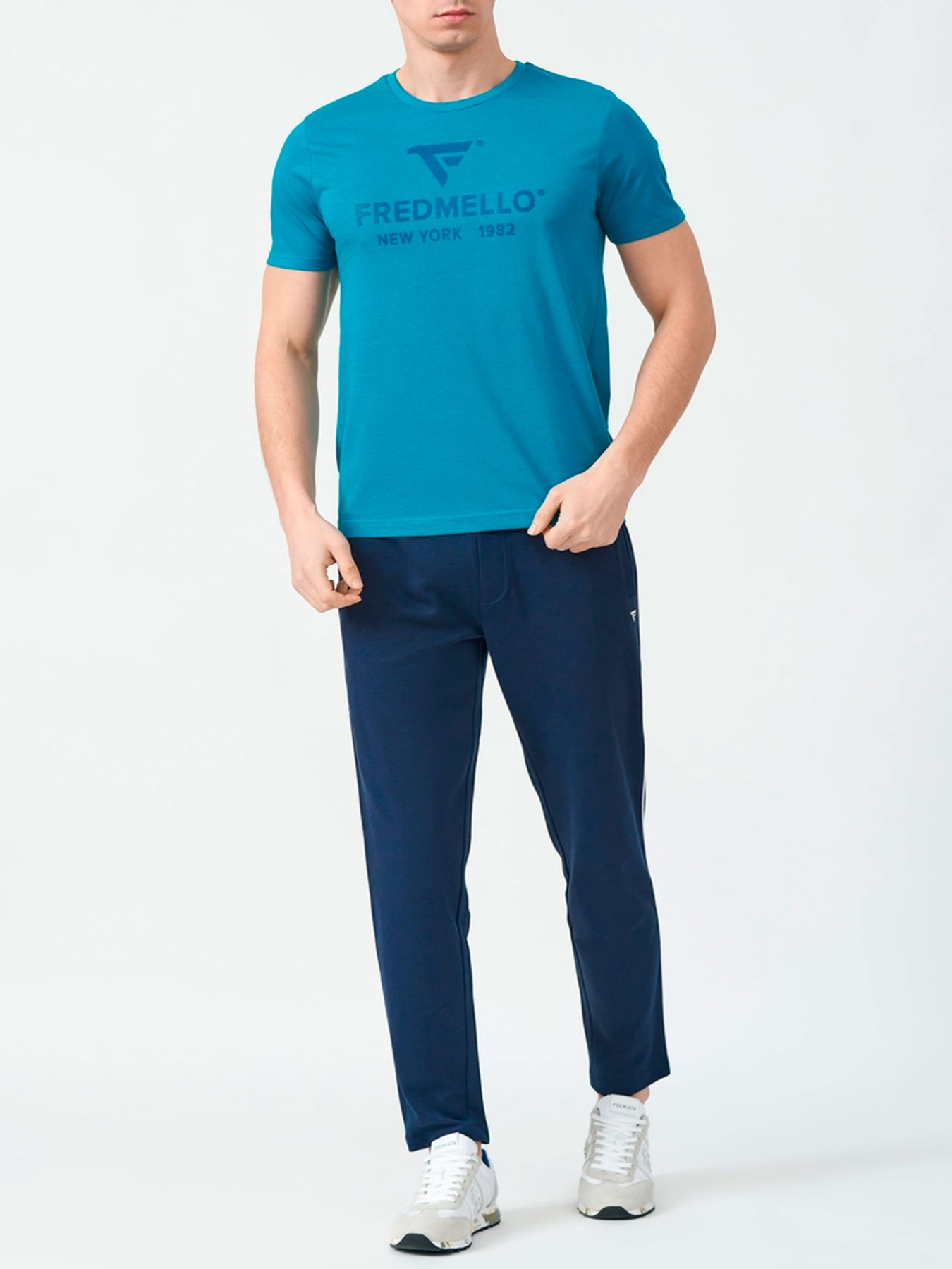 Спортивні штани Fred Mello модель FM23S07PF_BLUE Фото