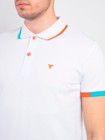 Поло Fred Mello модель FM23S22QU_WHITE Фото