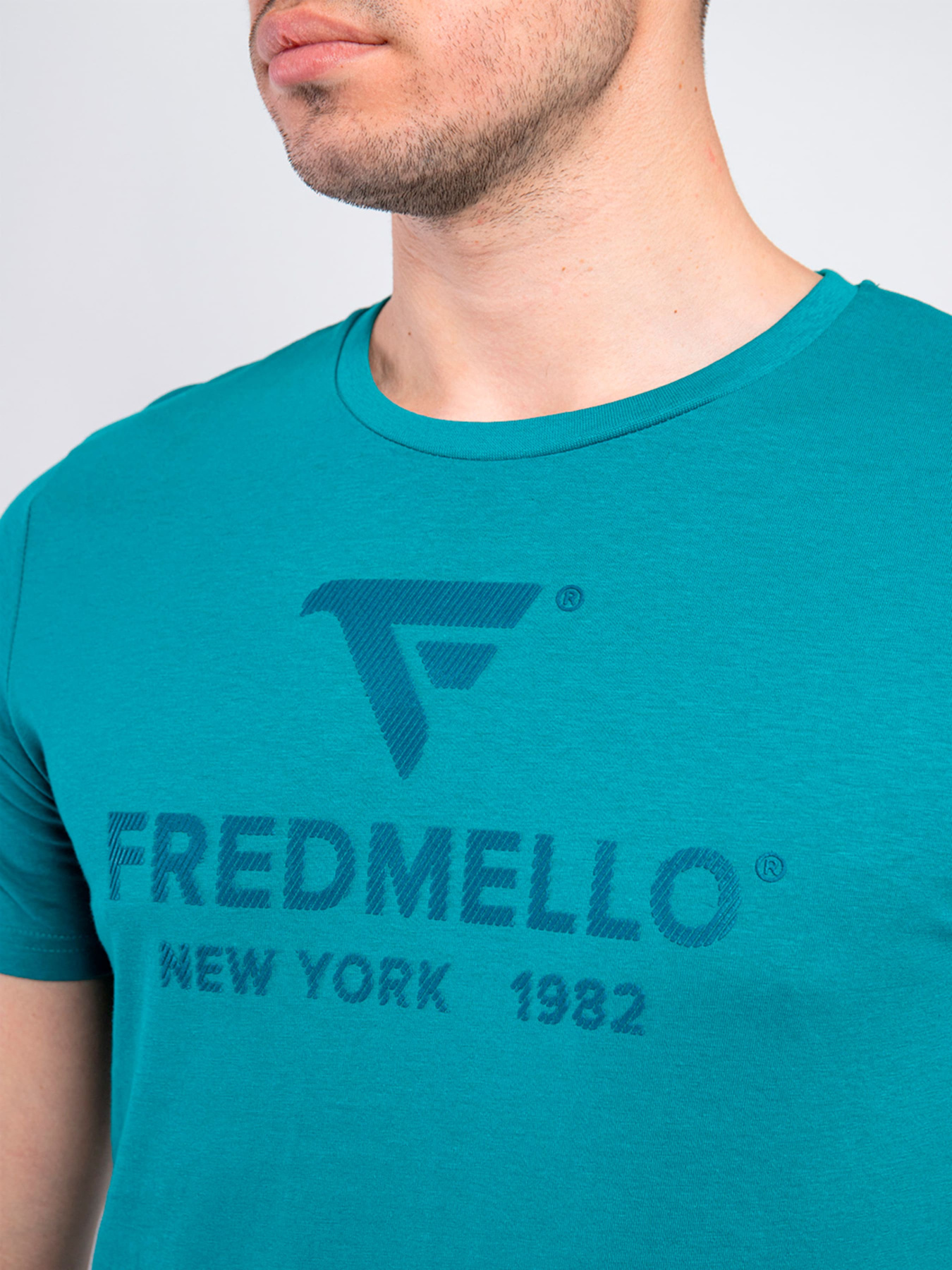 Футболка Fred Mello модель FM23S03TG_SHARK Футболка Fred Mello модель FM23S03TG_SHARK Фото