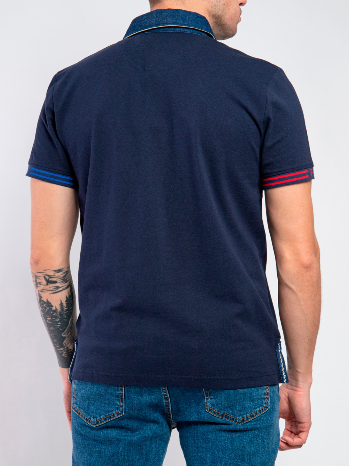 Поло Fred Mello модель FM23S23QC_BLUE Поло Fred Mello модель FM23S23QC_BLUE Фото