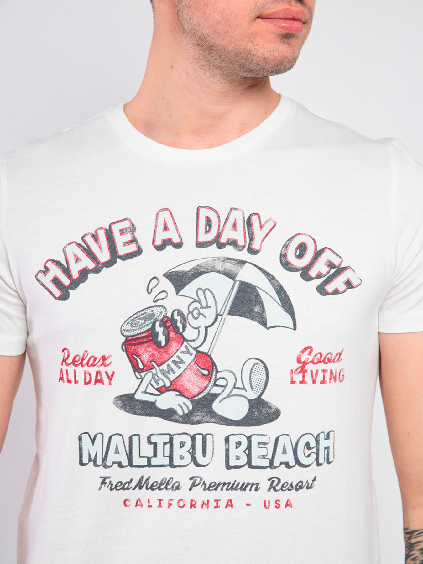 Футболка Fred Mello модель FM23S35TG_OFF_WHITE Фото