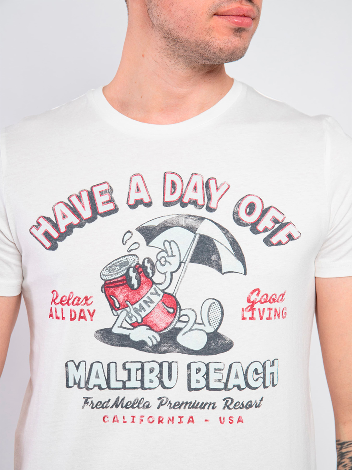 Футболка Fred Mello модель FM23S35TG_OFF_WHITE Фото