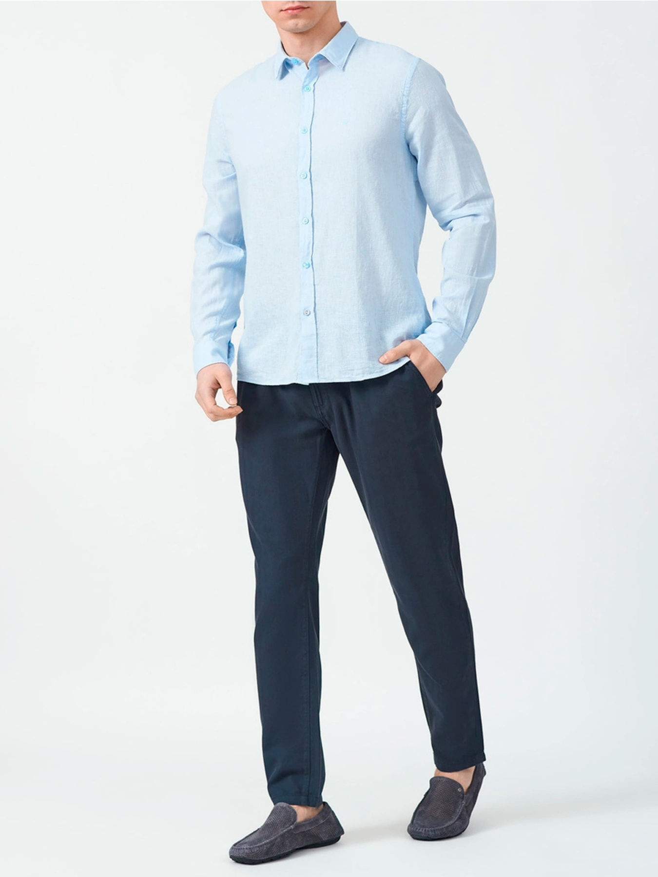 Рубашка Fred Mello модель FM23S03CU_LIGHT_BLUE Фото