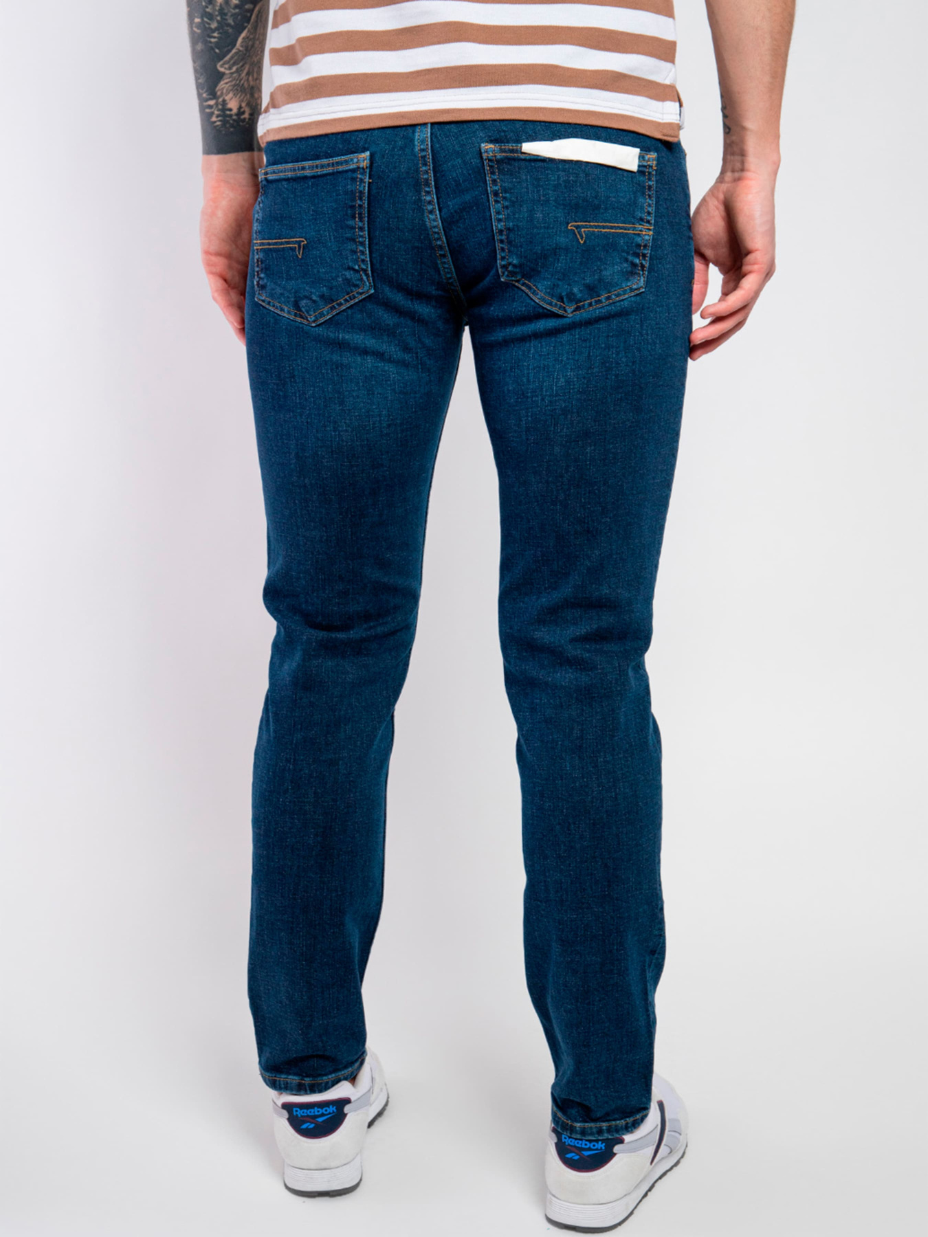 Зауженные джинсы Fred Mello модель FM23S20PD_BLUE Зауженные джинсы Fred Mello модель FM23S20PD_BLUE Фото