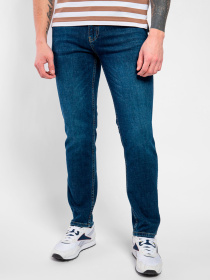 Зауженные джинсы Fred Mello модель FM23S20PD_BLUE Зауженные джинсы Fred Mello модель FM23S20PD_BLUE Фото