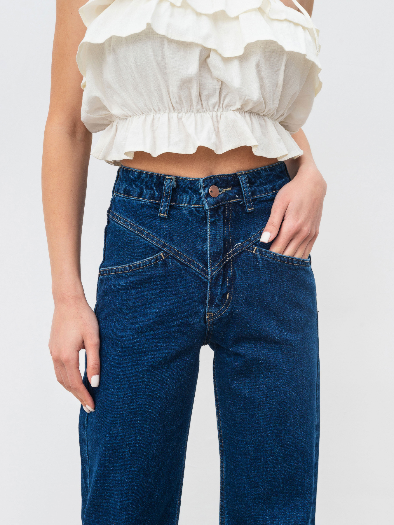 Прямі джинси Romashka Тояма модель 205037205042 Фото