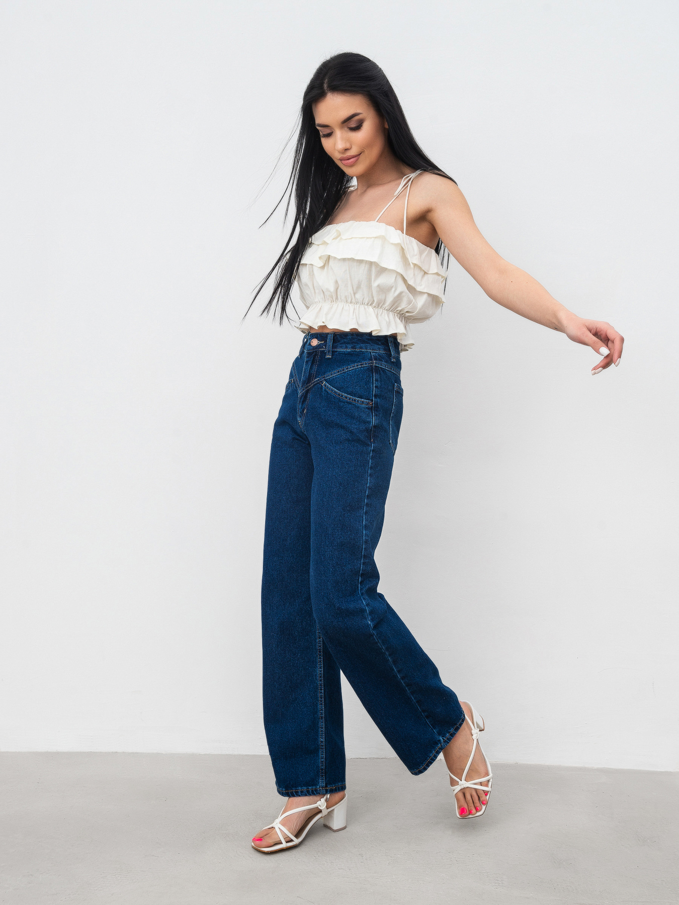 Прямі джинси Romashka Тояма модель 205037205042 Фото