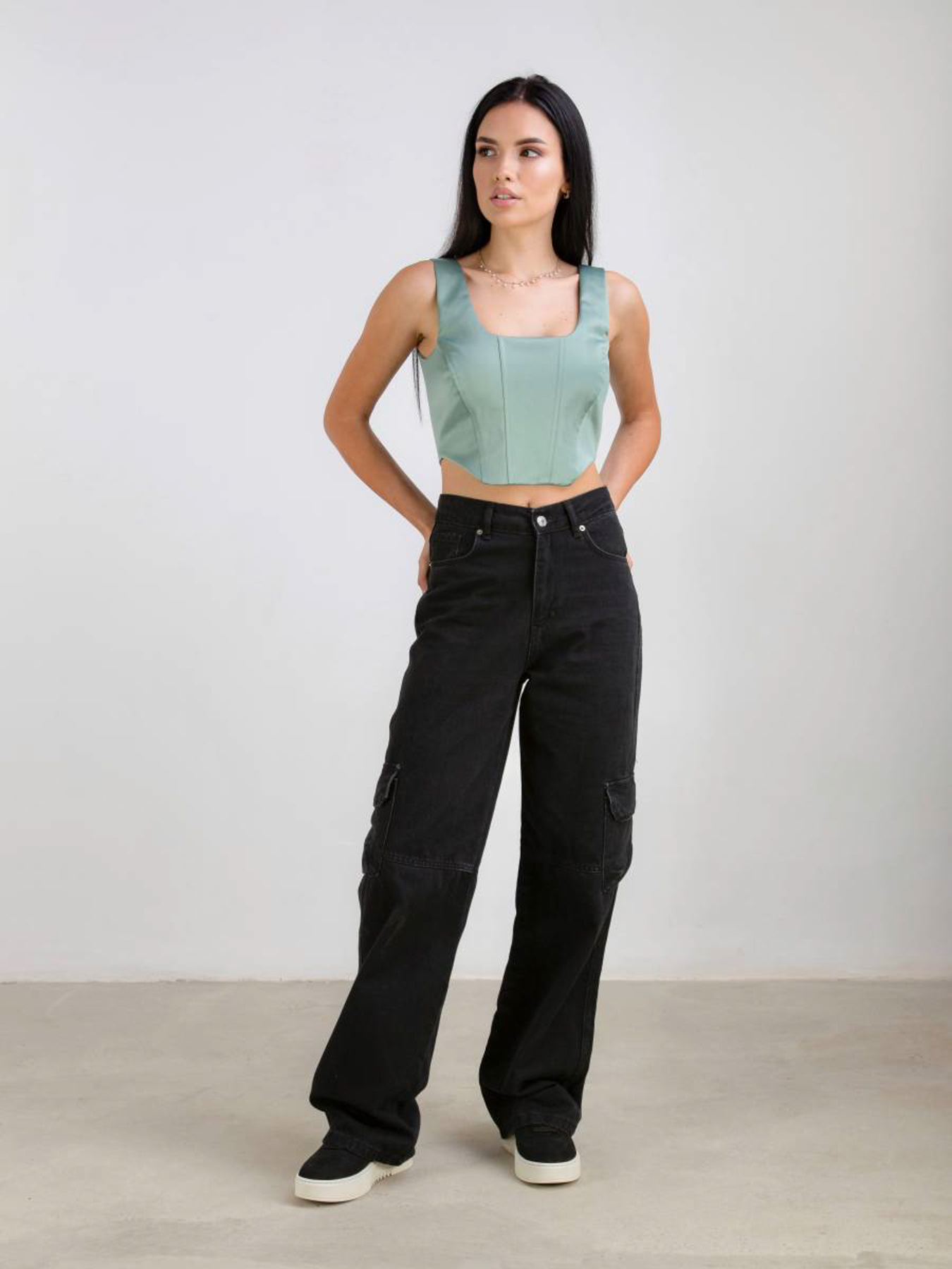 Широкі джинси Romashka Канкун модель 254006806101 Фото