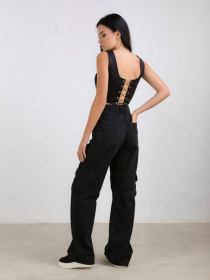 Широкі джинси Romashka Канкун модель 254006806101 Широкі джинси Romashka Канкун модель 254006806101 Фото