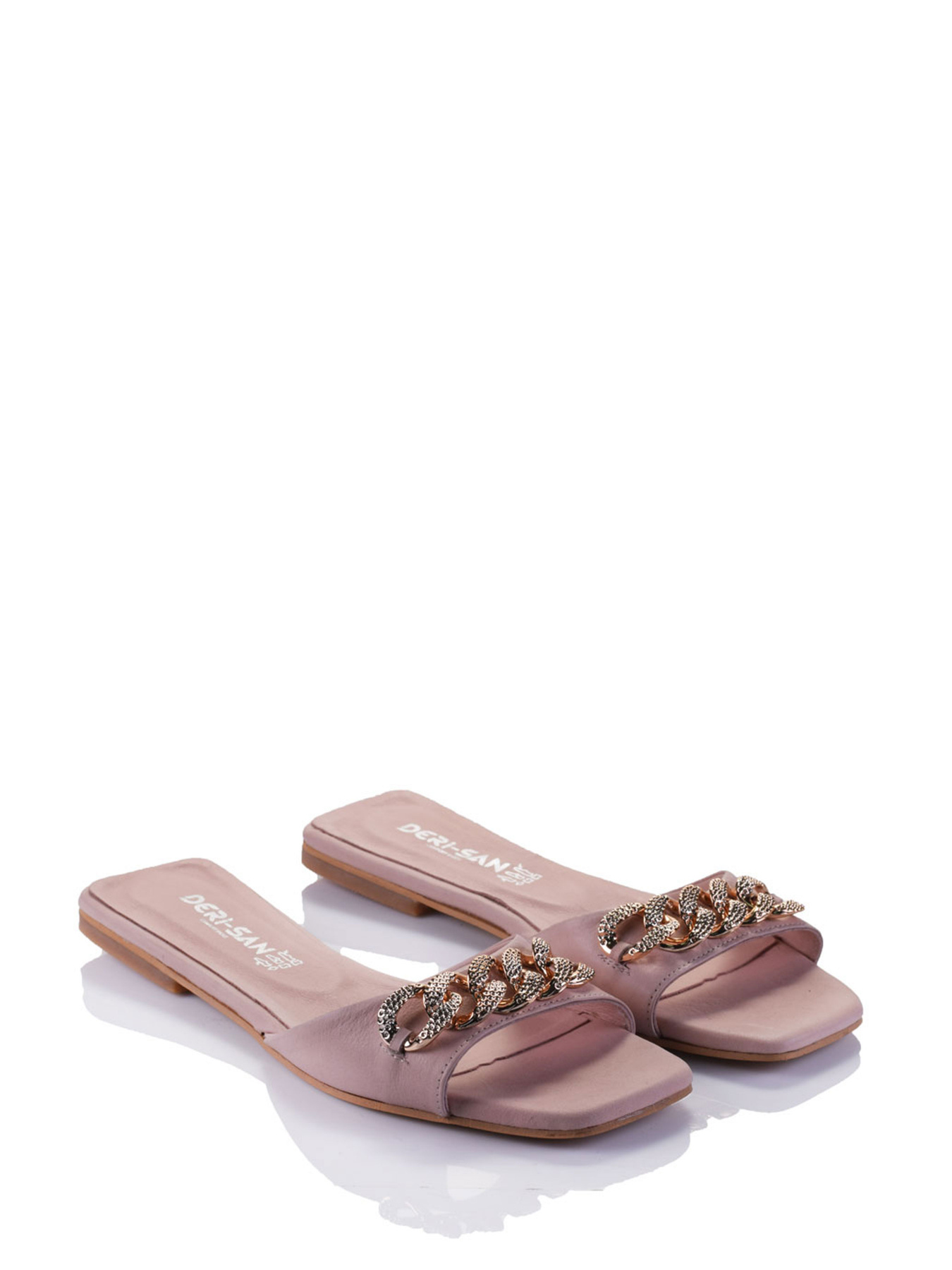 Шлепанцы Derisan модель 02-104pudra Фото