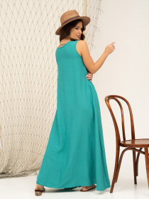 Сарафан ISSA Plus модель 13868_turquoise Фото