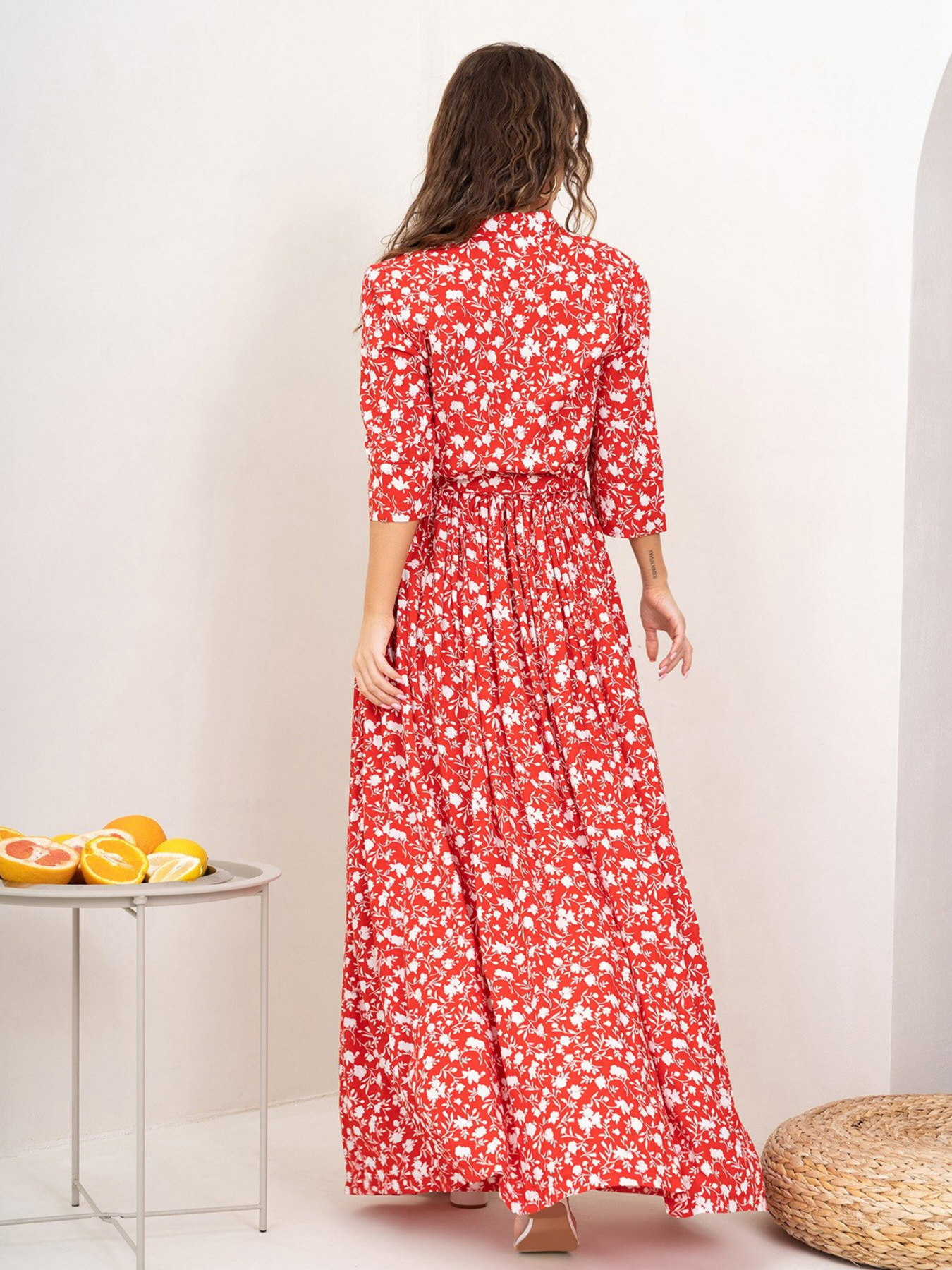 Платье макси ISSA Plus модель 14012_red Фото