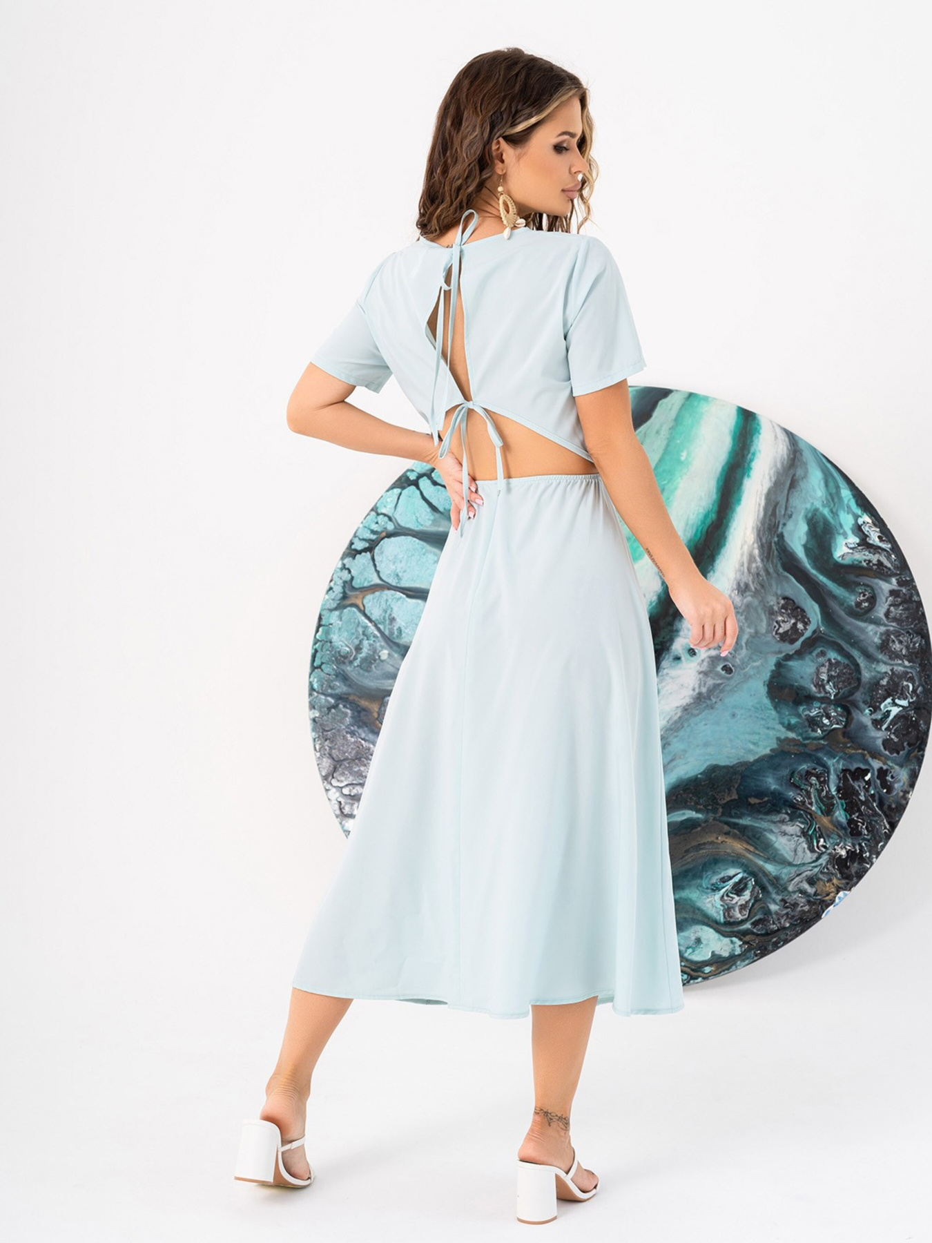 Сукня міді ISSA Plus модель 14031_mint Фото