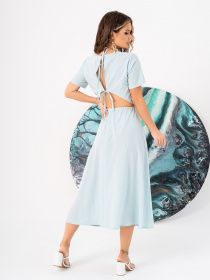 Сукня міді ISSA Plus модель 14031_mint Фото