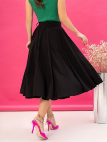 Юбка миди ISSA Plus модель 13216_black Фото