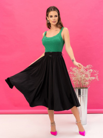 Юбка миди ISSA Plus модель 13216_black Фото