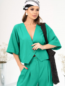 Костюм ISSA Plus модель 14047_green Фото