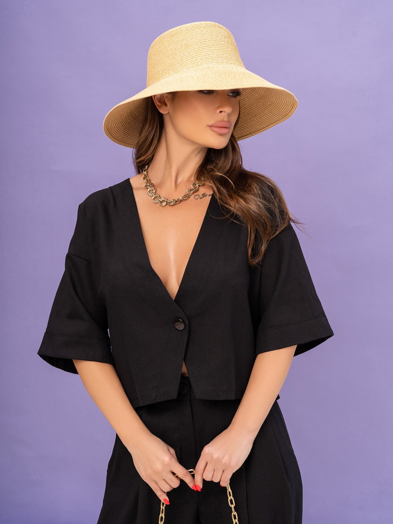 Костюм ISSA Plus модель 14047_black Фото