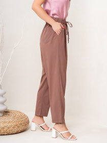 Повседневные штаны ISSA Plus модель 14050_brown Повседневные штаны ISSA Plus модель 14050_brown Фото