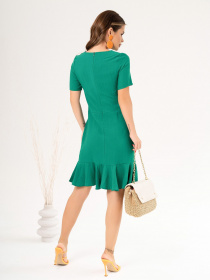 Сукня міні ISSA Plus модель 14052_green Фото