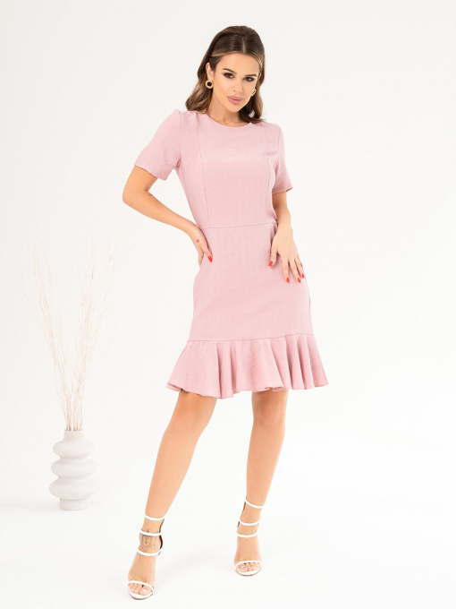 Сукня міні ISSA Plus модель 14052_pink Фото