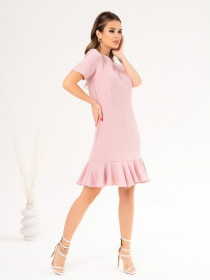 Платье мини ISSA Plus модель 14052_pink Платье мини ISSA Plus модель 14052_pink Фото