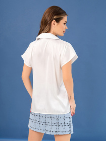 Блуза ISSA Plus модель 14066_white Фото