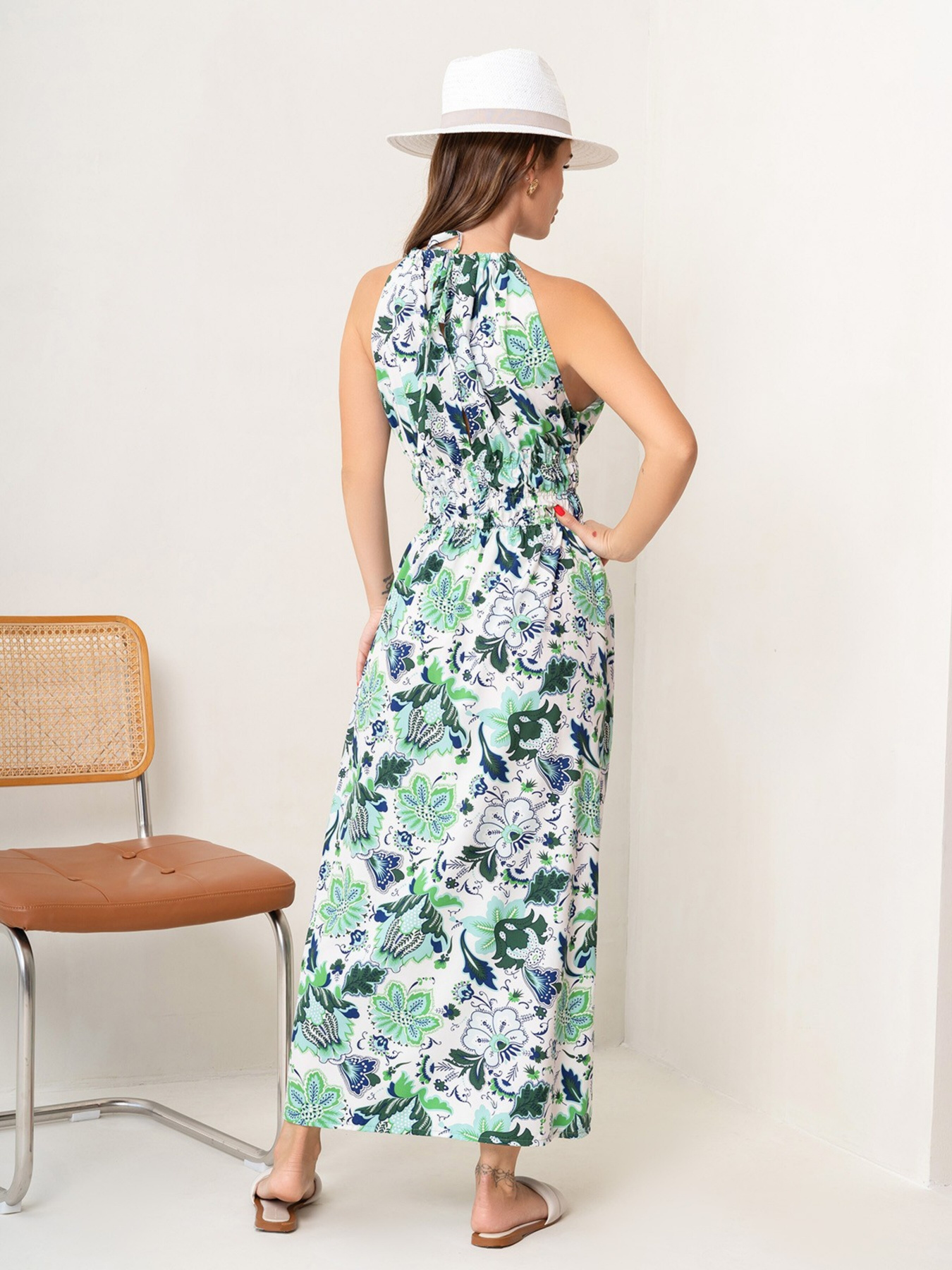 Сарафан ISSA Plus модель 14067_green Сарафан ISSA Plus модель 14067_green Фото