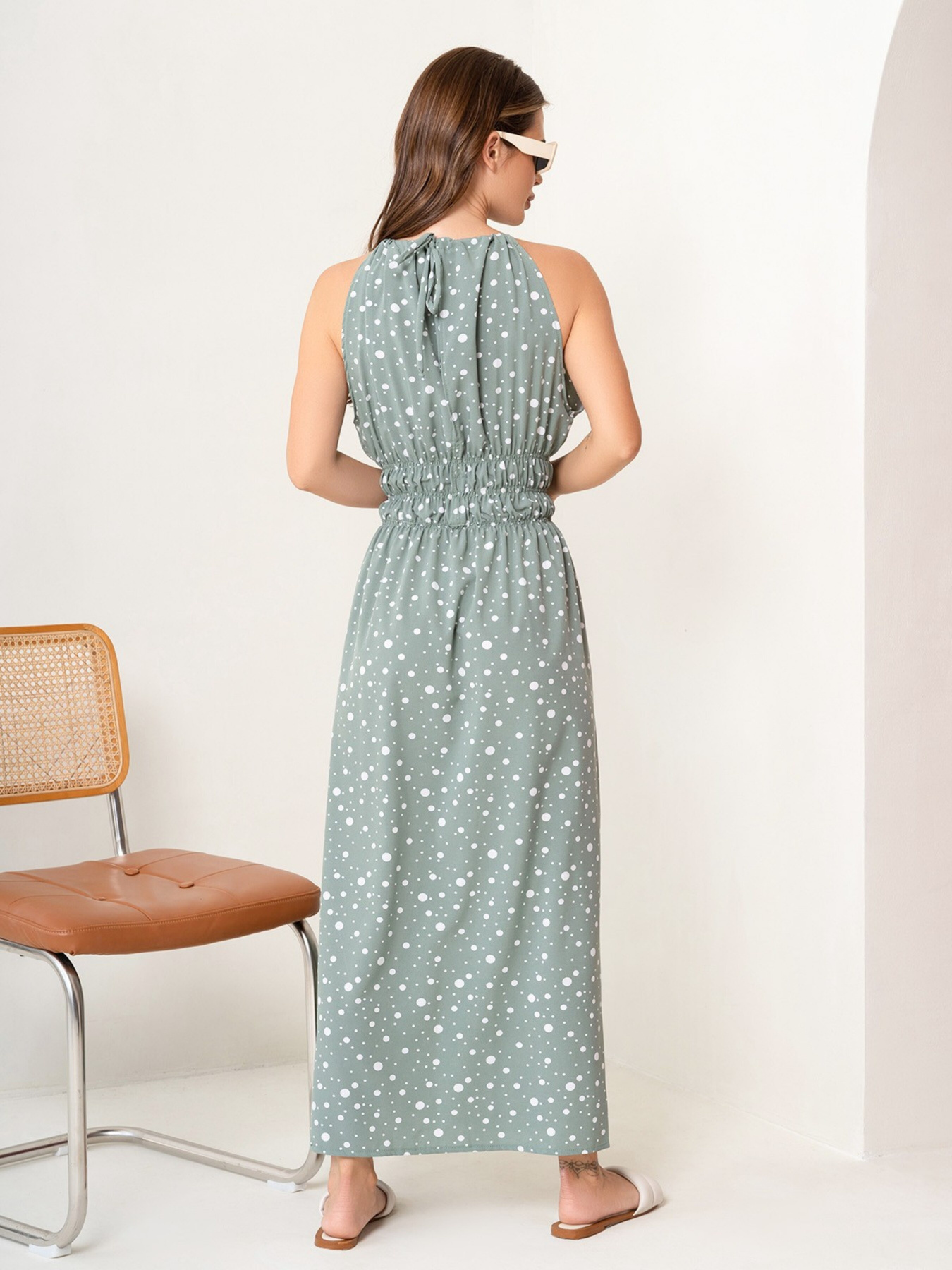 Сарафан ISSA Plus модель 14068_olive Фото